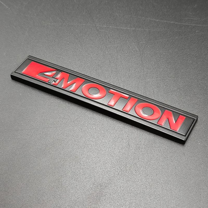 RUNTB1 3D Metal 4 Motion Logo 4motion Emblem Car Rear Trunk Badge Sticker For VW Tiguan Passat B8 Polo Jetta Golf 4 5 6 7 MK4 MK5 MK6