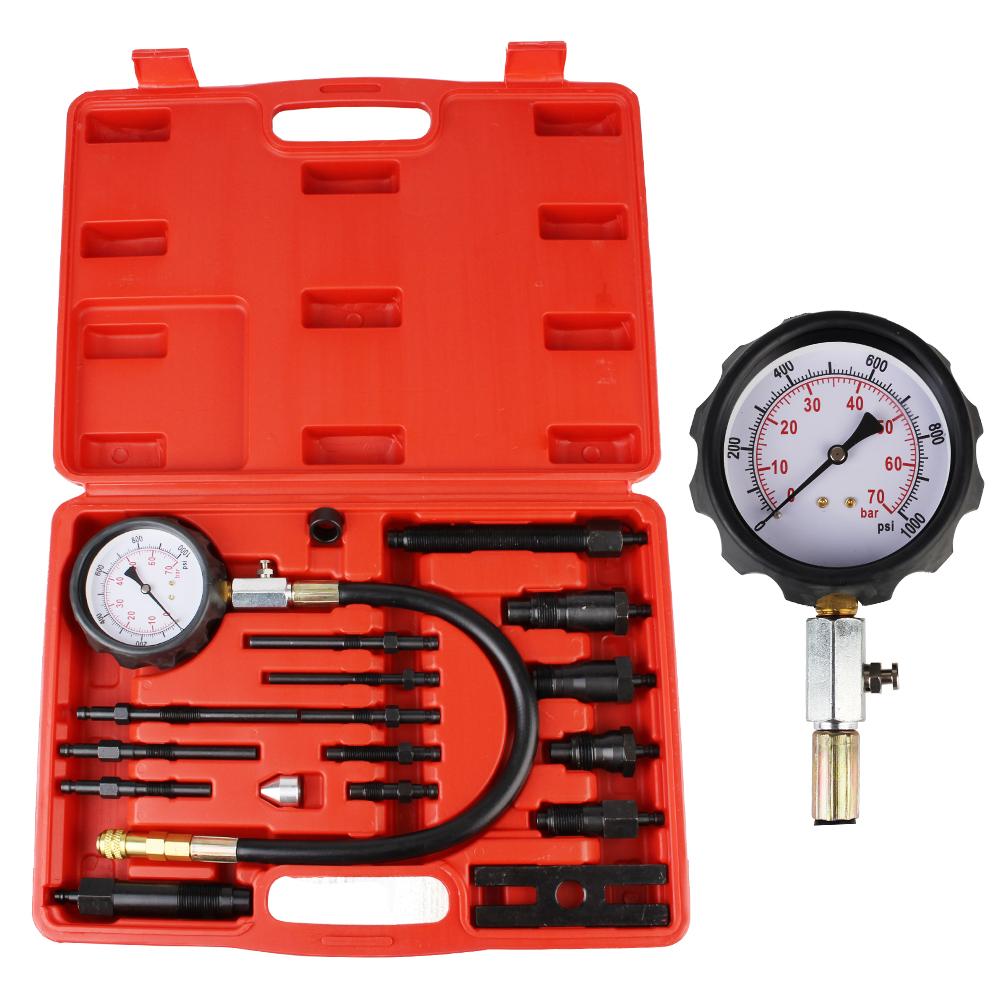 Car Test Set TU-15B Fuel Pressure Gauge Auto Diagnostics Tools For Fuel Injection Pump Tester Car Test Set 0~1000psi/70bar