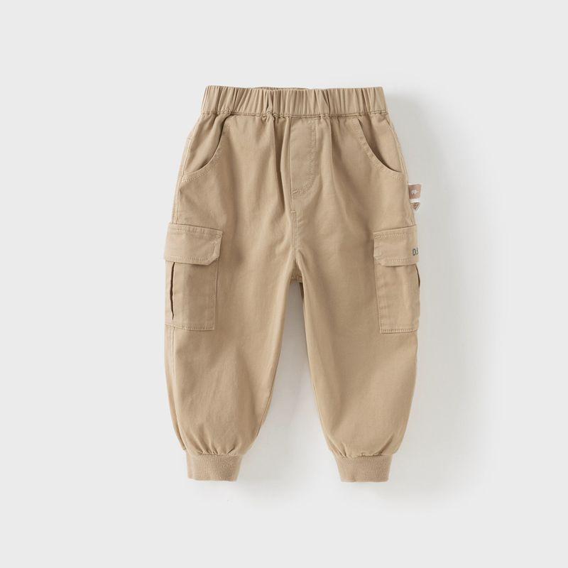 David Bella Boys  Cargo Pants Baby Long Pants Boys  Casual Pants Children s Pants 2026 New Spring Children s Clothing Khaki [Ready Stock] 120