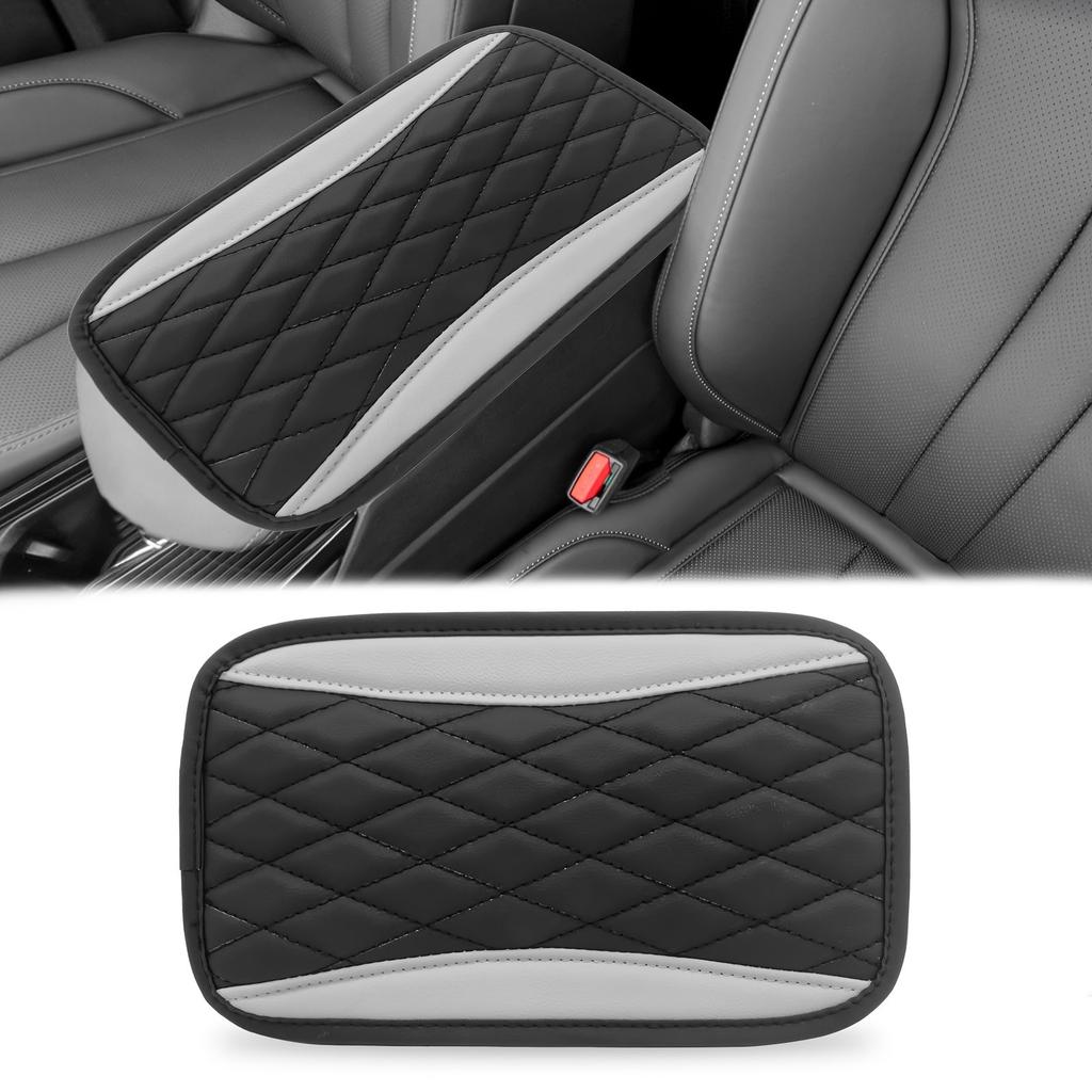 Car Central Armrest Box Console Cover PU Leather Car Interior Central Armrest Box Pad Non Slip Decor Mat Universal Accessories