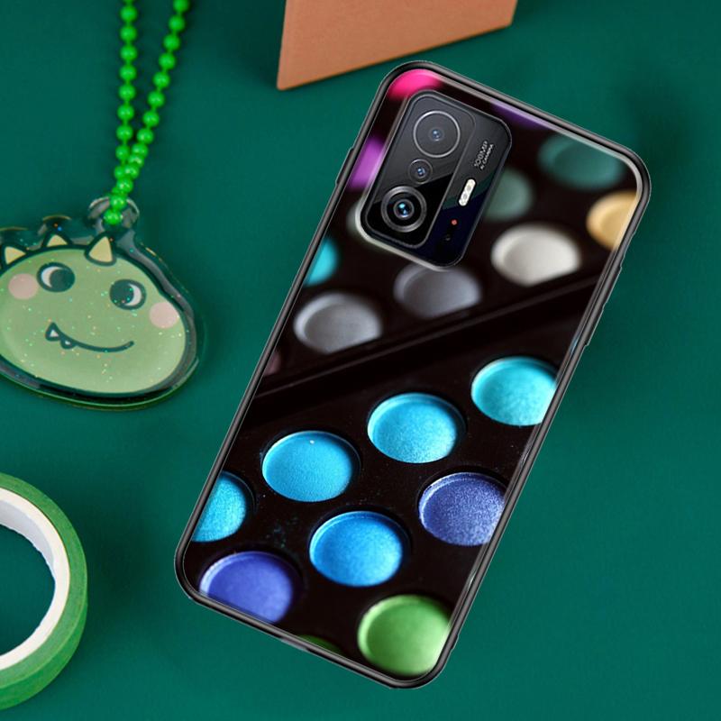 Makeup Eyeshadow Palette Case For POCO F5 X5 X3 Pro X4 F4 GT F3 M5s C40 Cover For Xiaomi 13 12 Lite 11T 12T Pro 12X