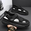 Fashion 2025 NEW Height Platform Street Male Shoes Non-slip Thick Soled Sports Slides Light Outdoor Hiking Shoes Summer Men's Sandals