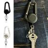 Id Card Key Chain Lanyard Clip Key Ring Retractable Belt Rope Holder Keyring