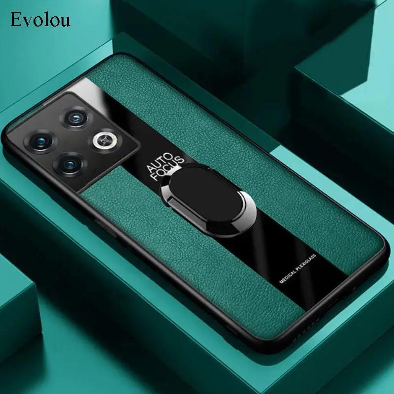 Plexiglass PU Leather Phone Case For Xiaomi 14T Pro Magnetic Metal Ring Stand Holder Shockproof Protect Cover For Xiaomi 13T Pro