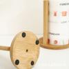 Durable Wooden Paper Towel Holder Anti-Skid Paper Storage Shelf  Bathroom