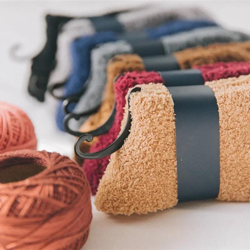 1/3pairs Men Coral Fleece Socks Winter Thick High Quality Home Floor Warm Cold Snow Boot Socks Male's Cotton Plush Thermal Sock