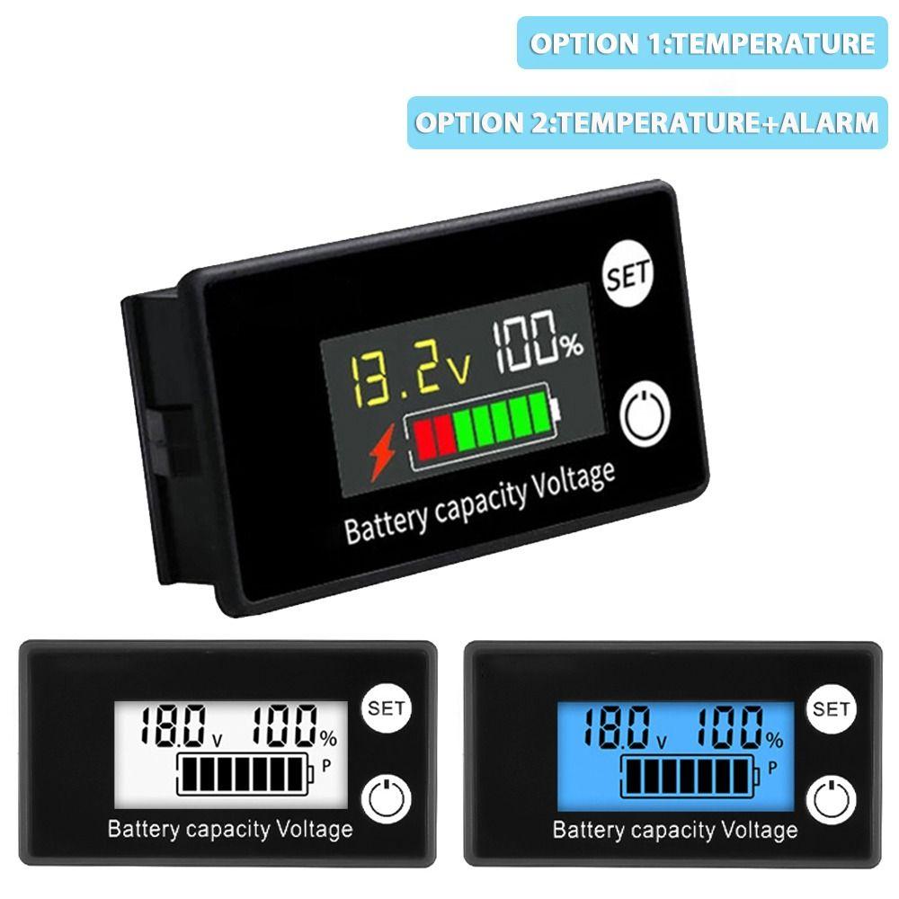 For Car Motorcycle Voltmeter Gauge DC Battery Voltmeter Battery Capacity Indicator Battery Tester