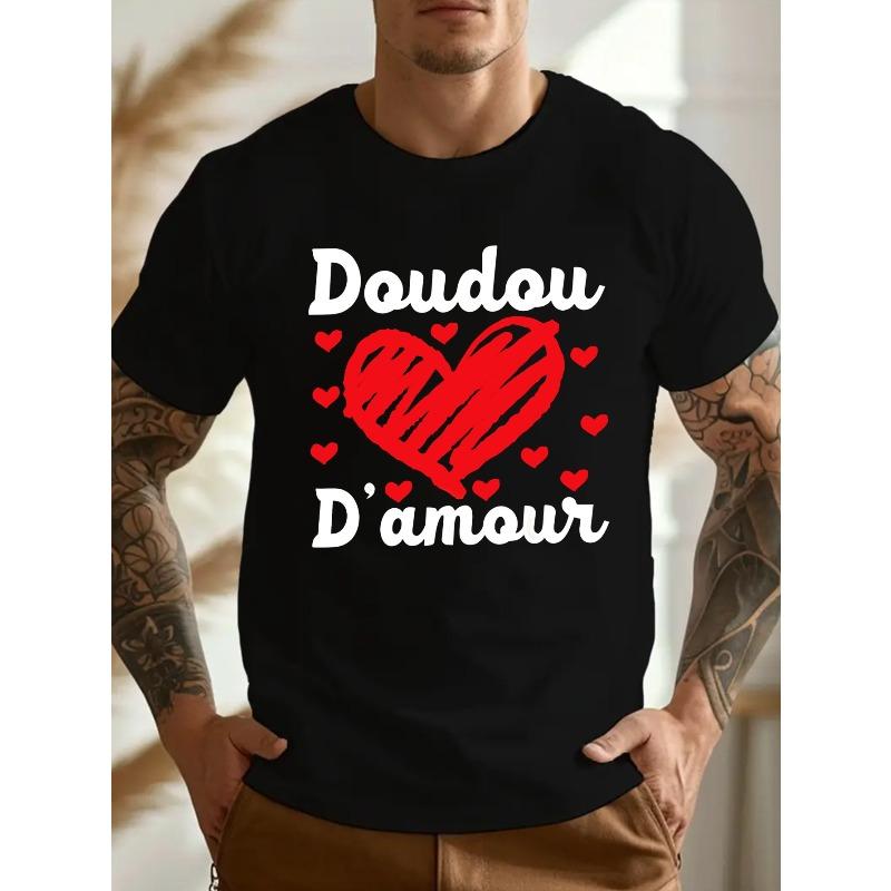 Европейский размер Веселая Французская Мятая Мужская Футболка Большого Размера S чёрный