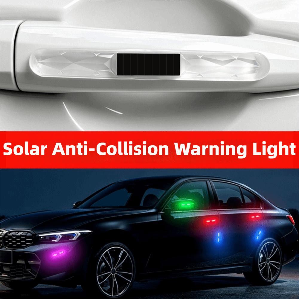 Colorful Dynamic Car Anti-collision Warning Light Waterproof Door Handle Protector Motorcycle Use