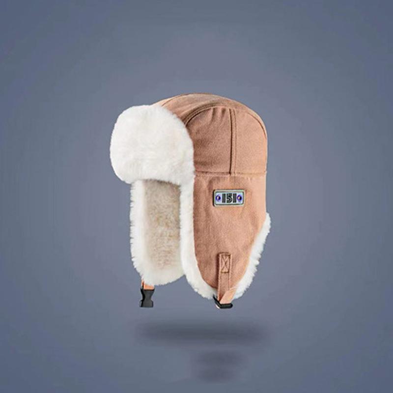 Thunderhead Cap Men's Fall and Winter Warm Cotton Cap Children's Mask Cap Plush Ear Protection Cycling Cap Europe and The United States