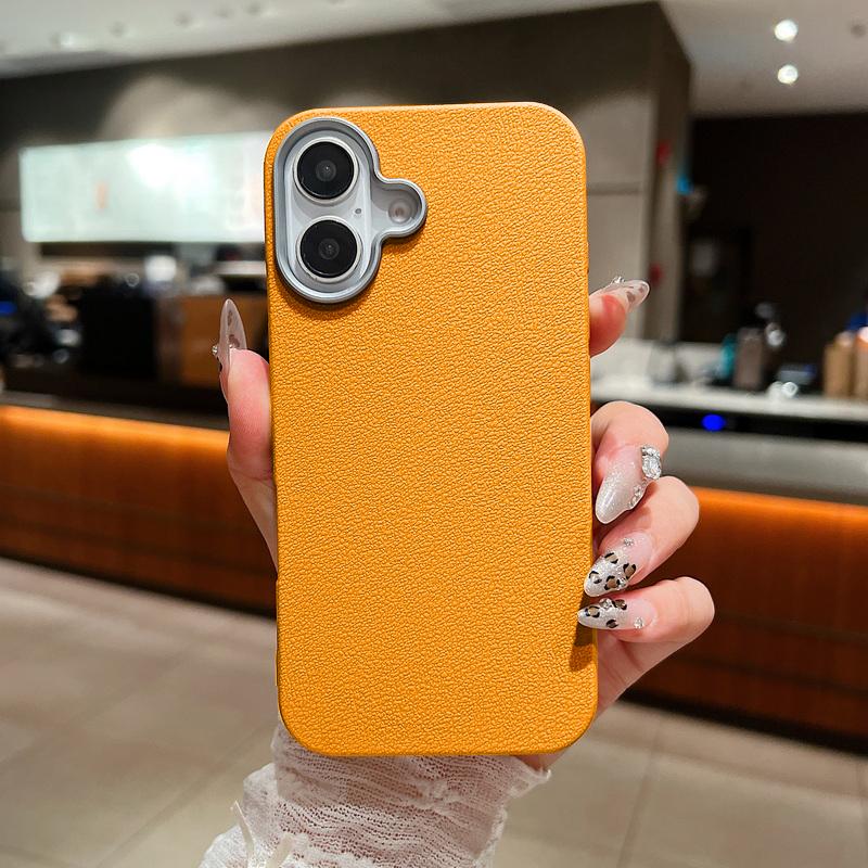 Leather Texture TPU Soft Phone Case Shell For iPhone 16 Pro Max 15 14 Pro 13 12 11 Slim Matte Shockproof Bumper Cover