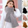 Thicken Warm Shawl Scarves Solid Color Neck Protector Fashion Neck Collar Warmer  for Women