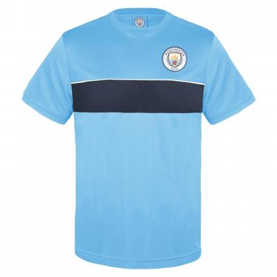 Manchester City FC Mens Crest Polyester T-Shirt