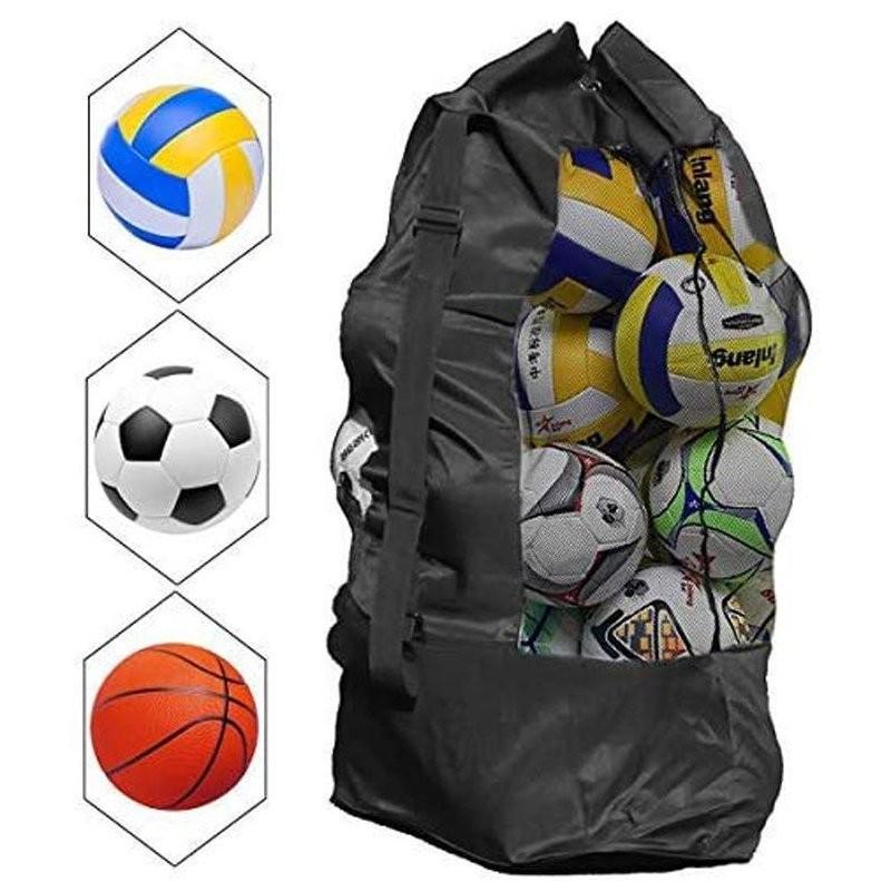Large Durable Canvas Sports Ball Bag Multi-purpose Backpack Perfect For Soccer And Basketball