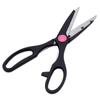 Stainless Steel Sharp Blade PP Effort Saving Handle Multi Functional Household Kitchen Scissors With Beer Bottle Opener