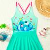 2025 Cartoon One-Piece Dress for Girls - Baby Pleated Skirt Swimwear Swimsuit