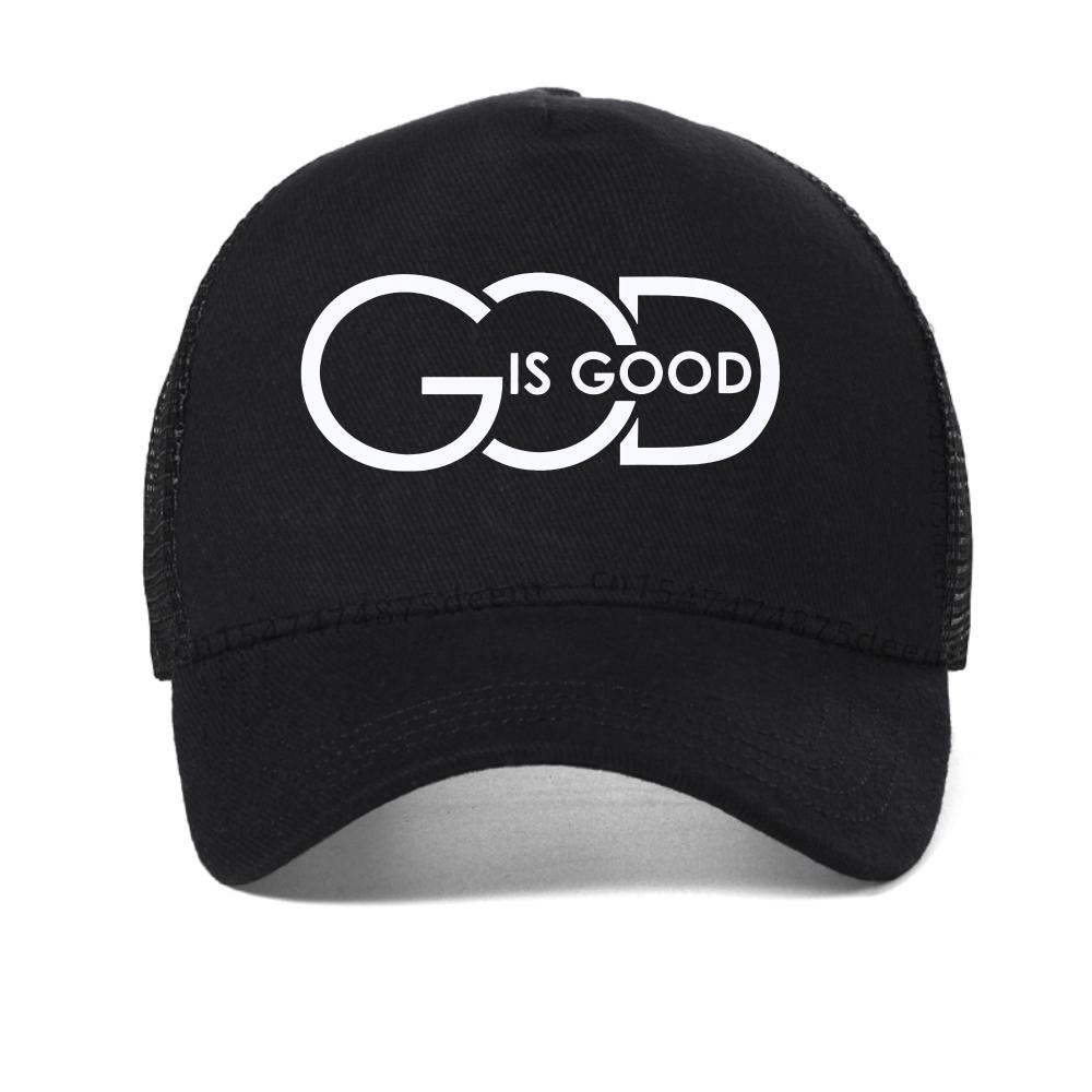 Men's "God Is Good" Printed baseball cap fashion Casual Letter Pattern caps summer adjustable visor trucker hat Snapback hats