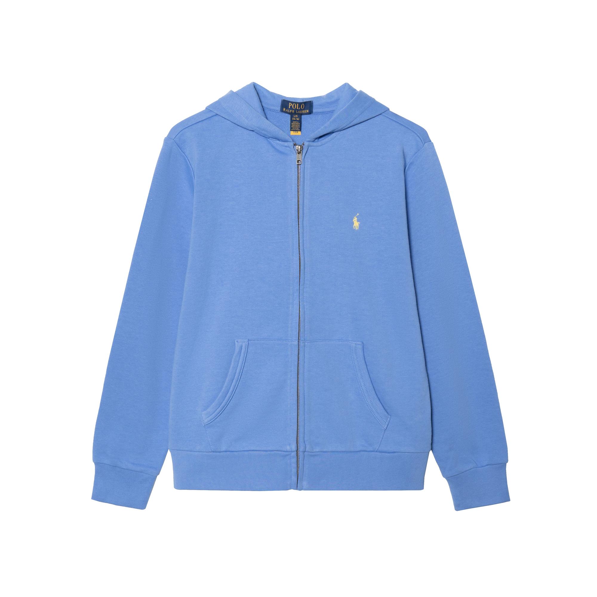 

Polo Ralph Lauren Hoodie Solid Color Zipper Long Sleeve Kids hoodies Blue 323964134-003 L
