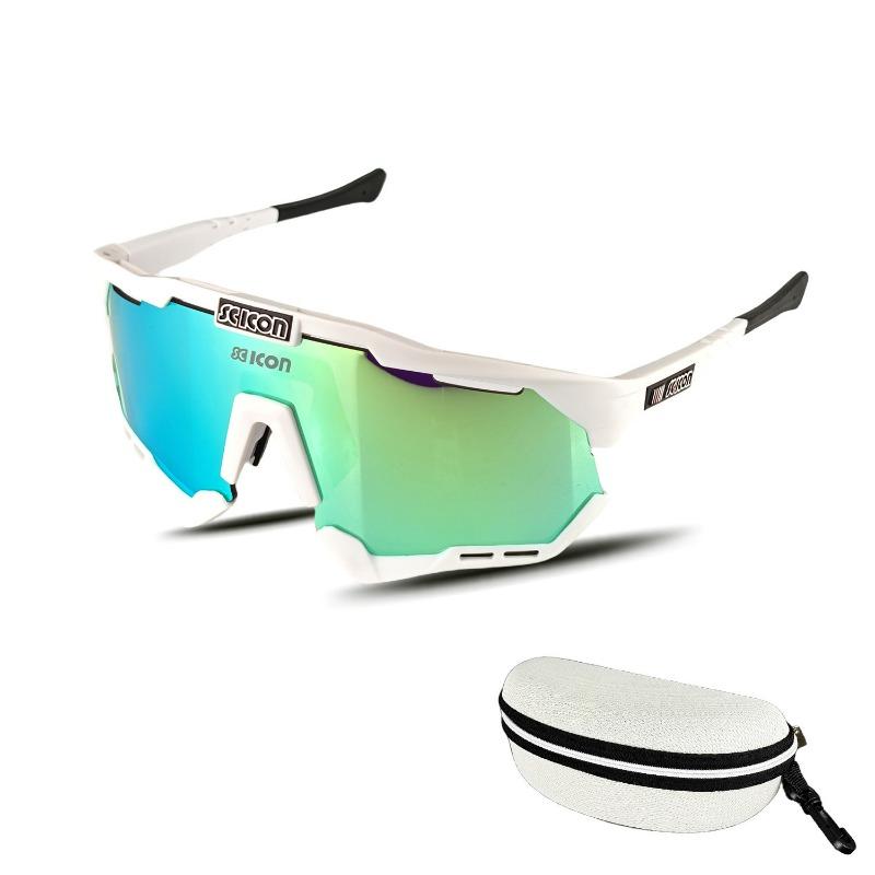 Men's and Women's Sports Glasses, Outdoor Riding Goggles, Motorcycle Lenses, Running Marathon Riding Glasses, Discoloration