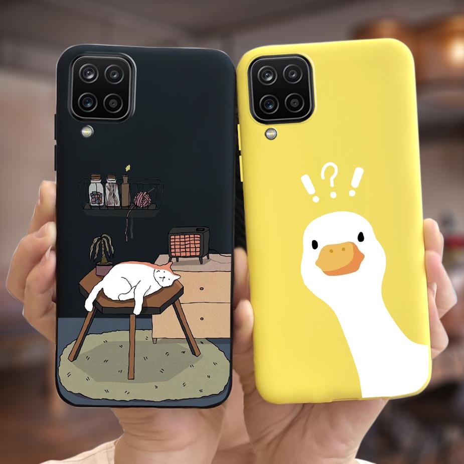For Samsung Galaxy A12 Case M12 F12 Cute Fashion Candy Painted Back Cover Phone Case For Samsung A12 M 12 Galaxy M12 Soft Fundas