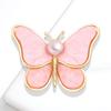 Shiny Pearl Butterfly Brooch Insect Pins Women Banquet Wedding Jewelry