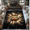 RB Leipzig Football Print Crystal Velvet Rug, Comfortable Water Absorbent Non Slip Indoor Floor Carpet