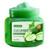Okurkový čisticí peeling - Nedráždivá exfoliační koupelová sůl, Okurková vůně, Bezalkoholové složení Čisticí tělový peeling