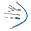 Grease Gun Coupler Kit Extended Locking Set with Adaptor High Pressure Manual Pneumatic Electric