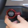 For 21-2024 Ford Bronco Red Carbon Car Engine Start/Stop Push Button Trim Cover