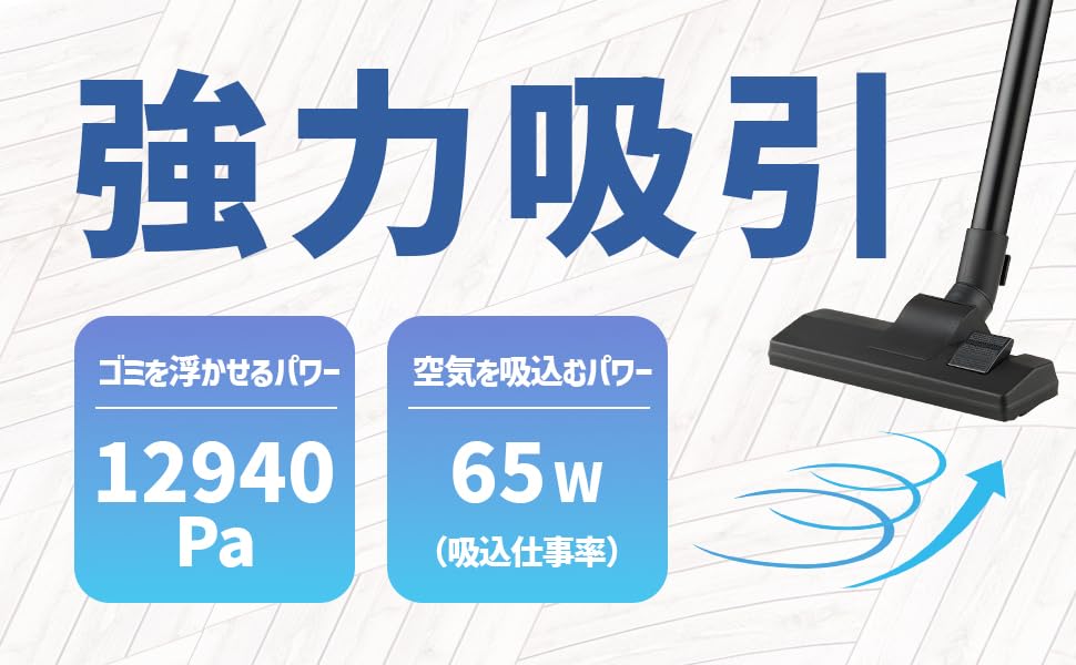 Vegetable GD-ST400 2-Way Stick Handheld Vacuum Cleaner with Cyclone Control, Lightweight, and Powerful Suction Power of 12,940 Pa