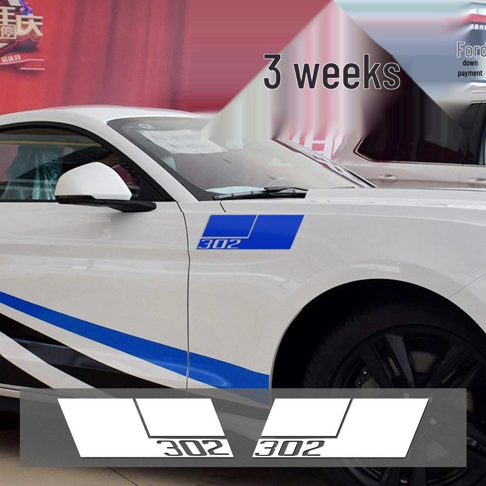 Ford Mustang 302 Fender Decal Sticker