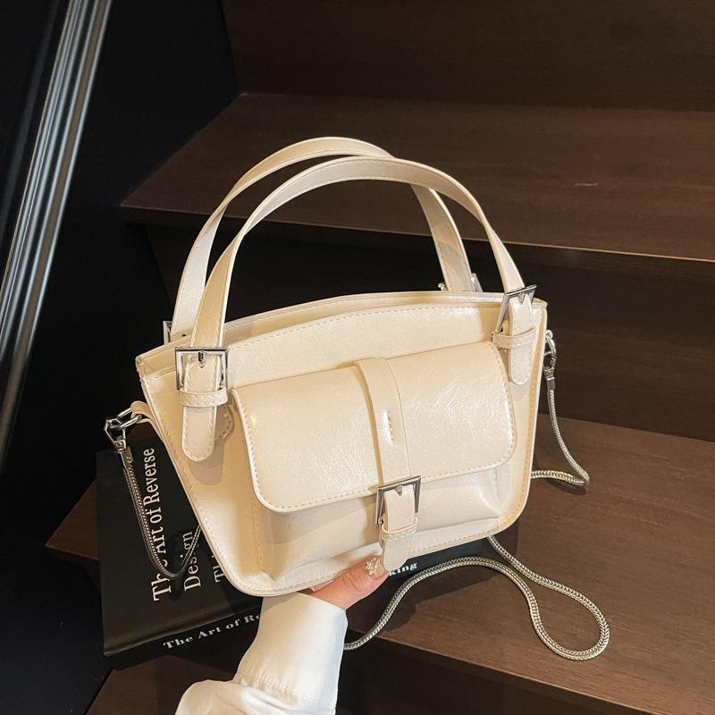 

Korean version of fashion portable small bag women s 2025 new simple vegetable basket bag chain shoulder messenger bag покинуть белый