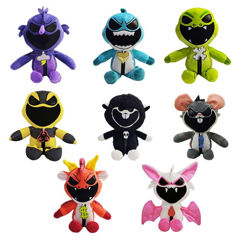 Poppy Playtime's Nightmare Critters Knuffeldier Zacht Pluche Speelgoed Pop Ideaal Cadeau Voor Verjaardag Halloween Kerst black