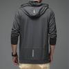 Spring and Autumn Thin Sports Sweater Korean Edition Trend Men's Casual Hooded Jacket Solid Color Versatile Top Men's