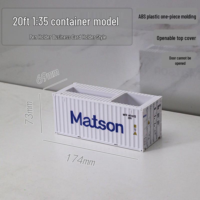 20ft 1:35 Container Model Ornament & Pen Holder Business Gift – Customizable with Graphics & Text