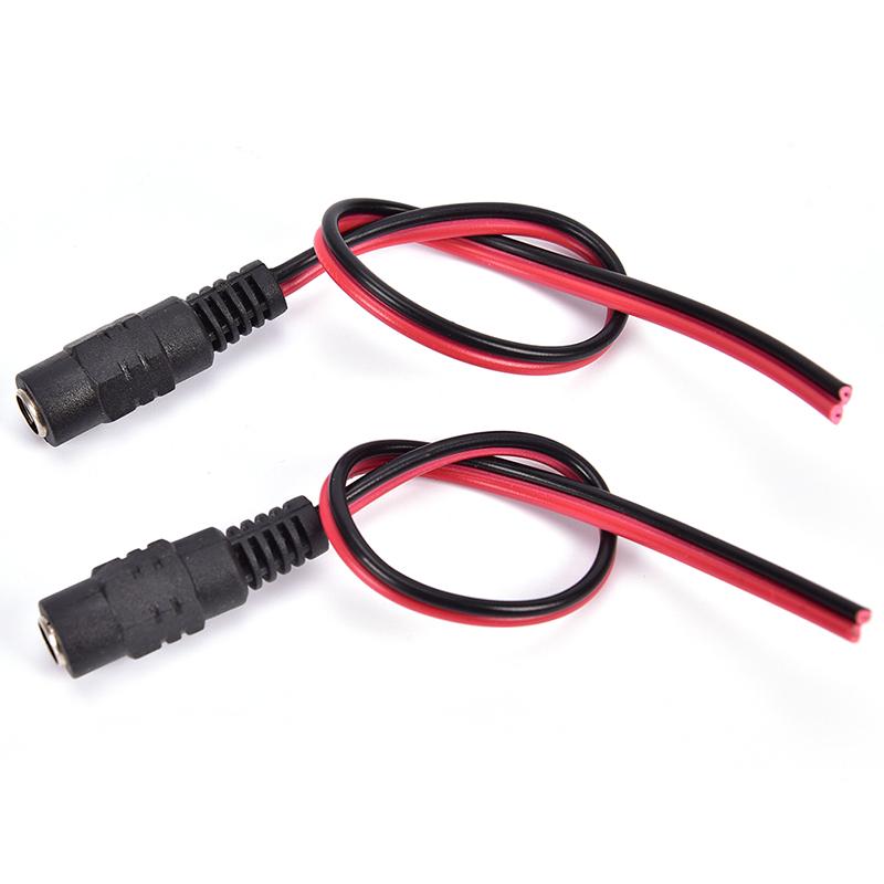 5Pcs 5.5X2.1Mm Maledc Power Socket Jack Plug Connector Cable 12V