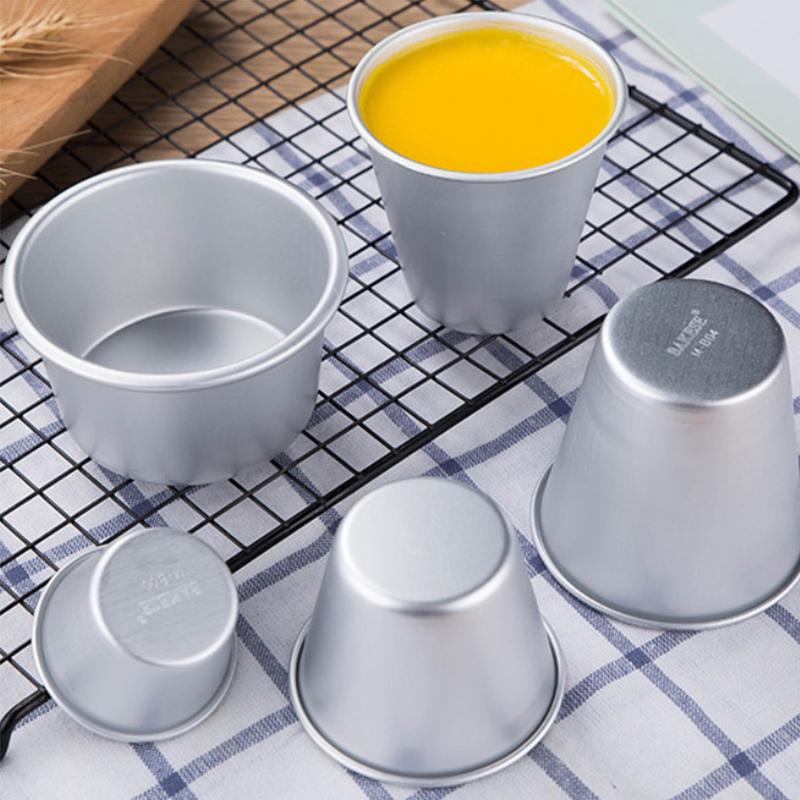 1 Stück Puddingbecherformen Mini Geriffelte Kuchenformen Antihaft-Geleeformen Schnell aufheizende Aluminiumlegierung Backform