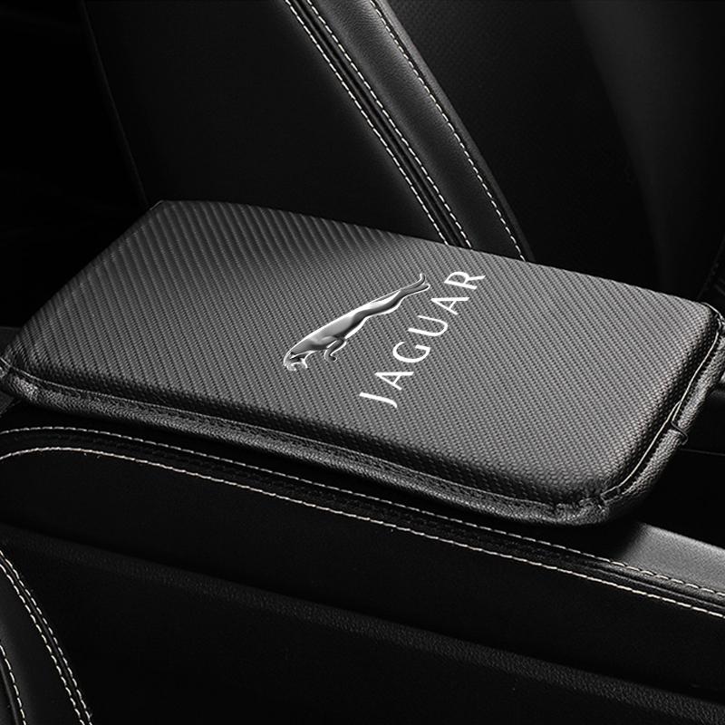 Car Storage Box Cover Pad Armrest Mat Center Console Arm Rest Protection Cushionionn For Jaguar XF XJ XE S-Type F-Type X-Type F-Pace I-Pace E-Pace XFR
