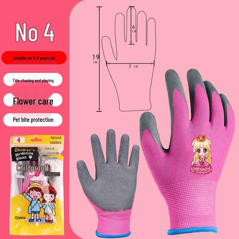 Kids' Nitrile Anti-Puncture Tide-Pooling & Gardening Gloves