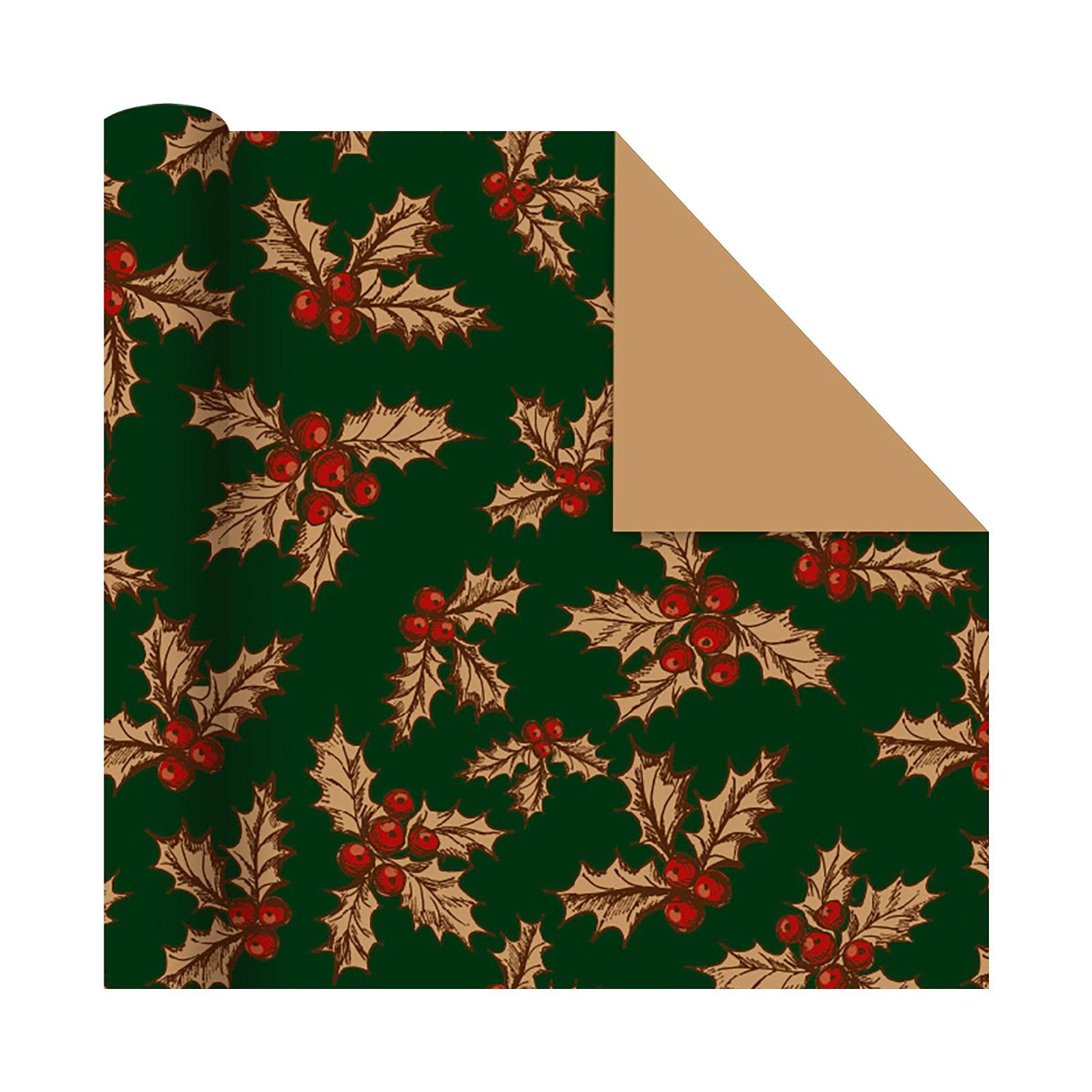 

Рождественская оберточная бумага Коллекция рождественских элементов Односторонняя упаковочная бумага 70смХ50см One Size