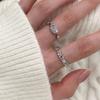 Copper Fashionable Opal Zirconia Colorful Ring For Women With Chic Fit Adjustable