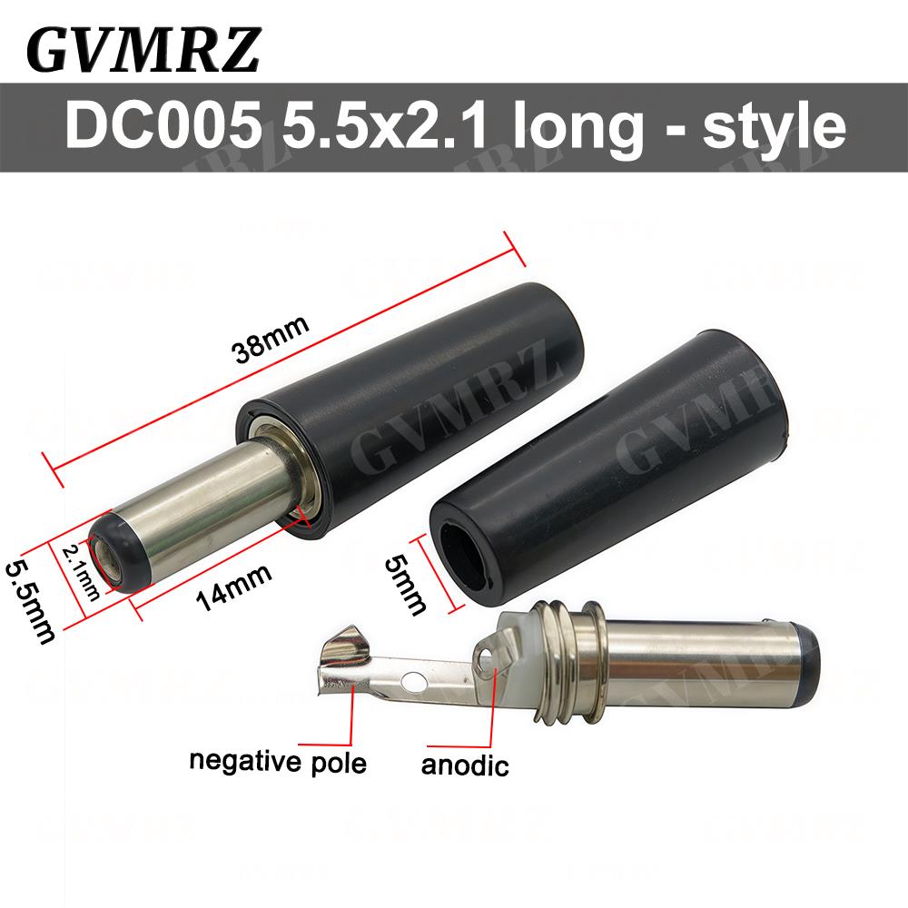 10PCS DC Connectors 5.5x2.1mm 3.5x1.3mm DC Power Plug Male Female Jack Socket Panel Mount DC Power Adapter Connector 5.5*2.1