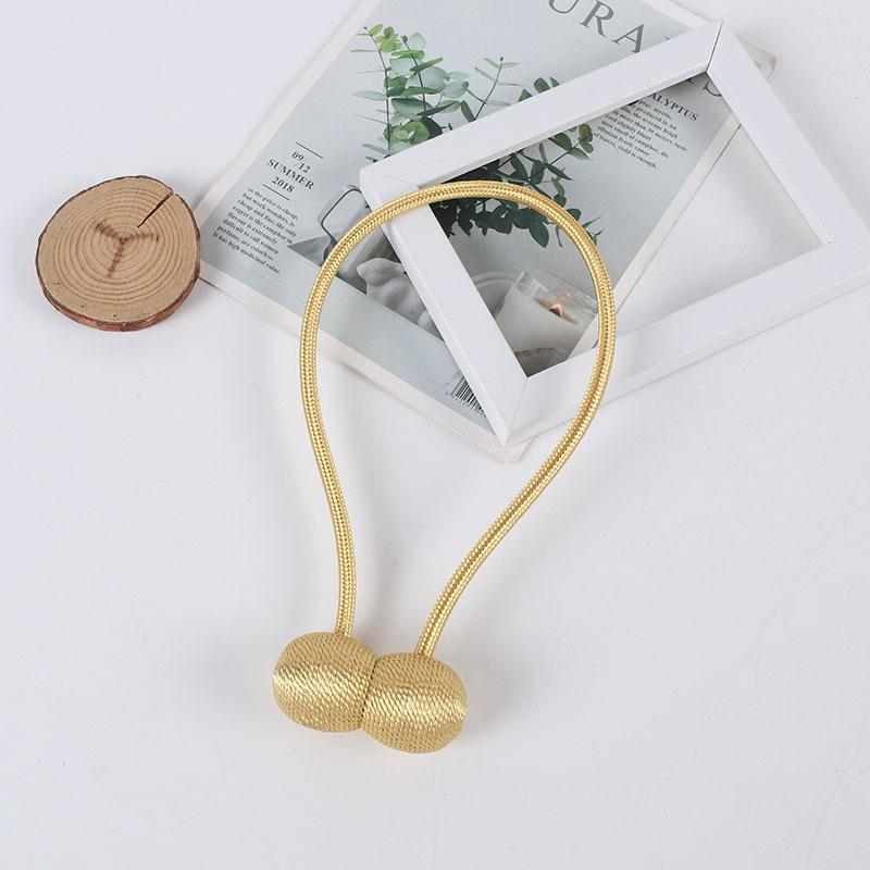 2PCS Magnetic Ball Curtain Tiebacks Tie Rope Accessory Rods Accessoires Backs Holdbacks Buckle Clips Hook Holder Home Decor 2025