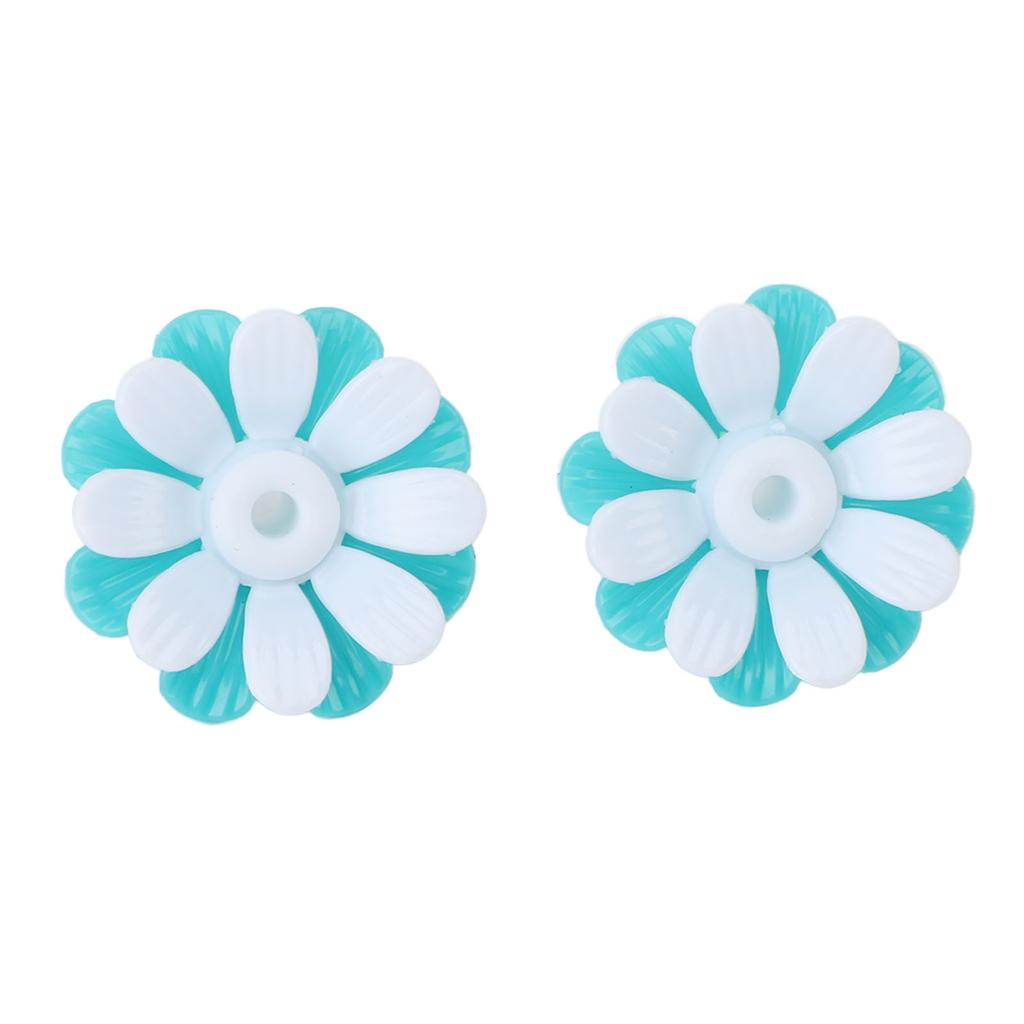 30 STÜCKE Kolibri-Futterspender Ersatzblumen Leuchtend gefärbte Vogelfutterspender Futterstellen Teile Leicht zu reinigen Grün +