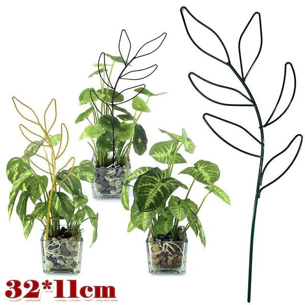 Creative Potted Ornament Home Decoration Plant Trellis Garden Arrangement Leaf Shape Bracket Vine Climbing Support