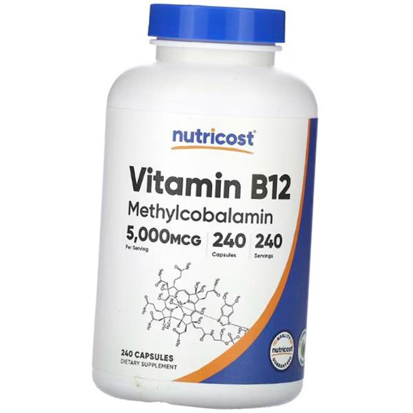 Vitamin B12, Methylcobalamin, Vitamin B12 5000, Nutricost (36647047)