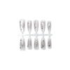 Starlight Blush Silver Nails: 30-Piece High-End Cool Wearable Nail Art Patch