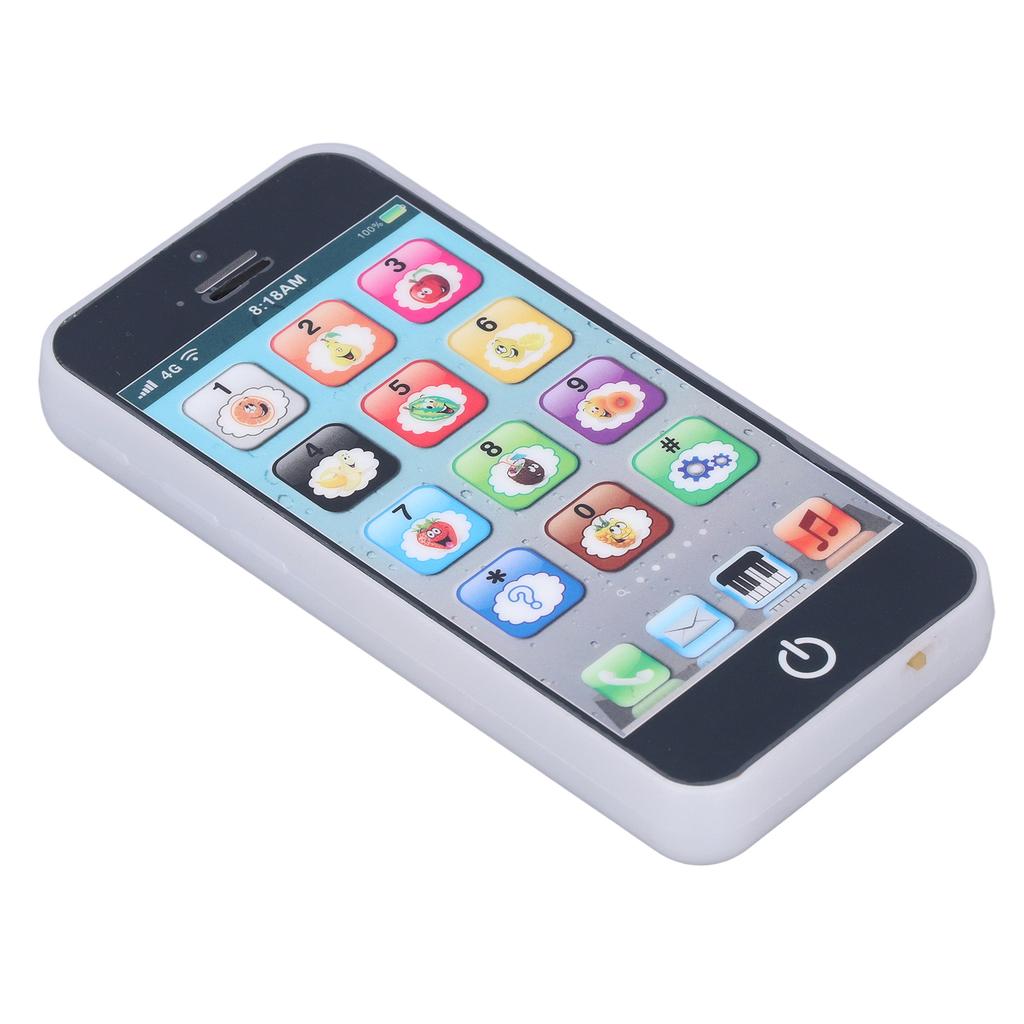 Baby Mobile Phone Toy Simulation Shaped Clr Music Cool Light English Mobile Phone Toy