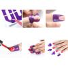10 Stück/Bogen Nagellack-Lackschutz Aufkleber Halter Werkzeug Kreative U-Form Auslaufsicher Langlebig Maniküre Werkzeug Fingerabdeckung