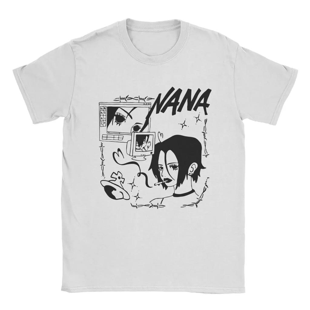 Japanese Anime Nana Osaki Pattern Printed Tshirt 2026 Summer Unisexs Womens Oversized Tshirt Fun Shirt Y2K Hiphop Fashion Top